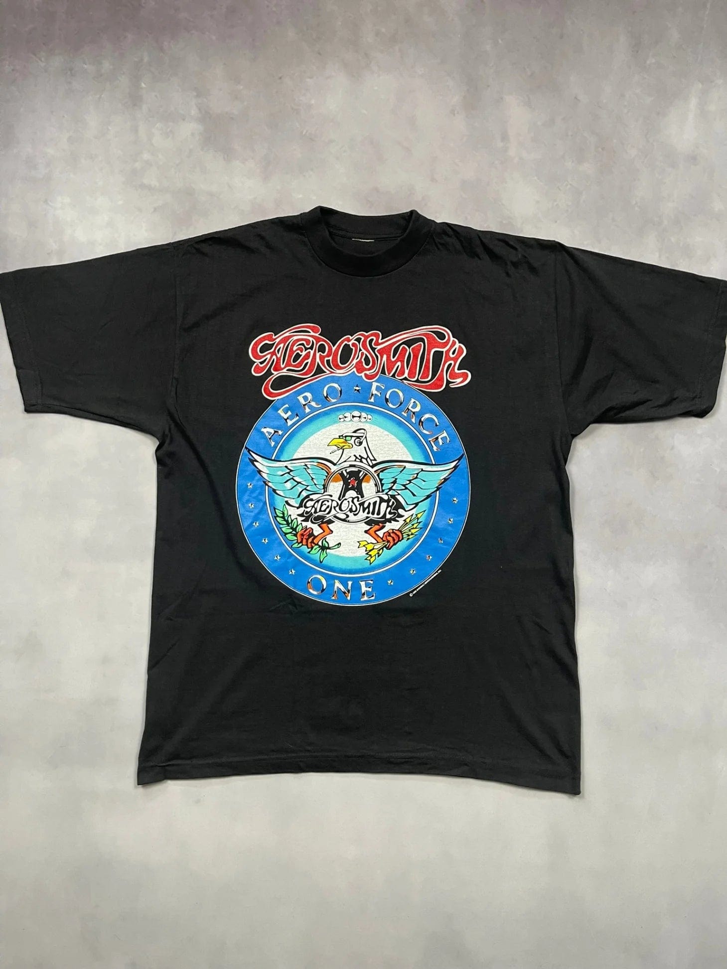 93 Aerosmith Aero Force One T shirt L The Vintage Racks