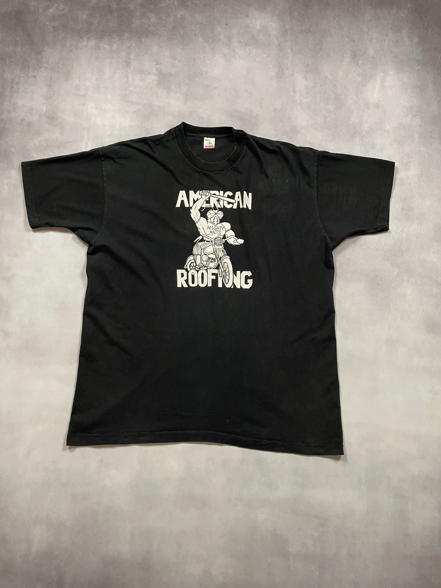 90s American Roofing 'Mighty Ants' Single Stitch T-Shirt - XXXL