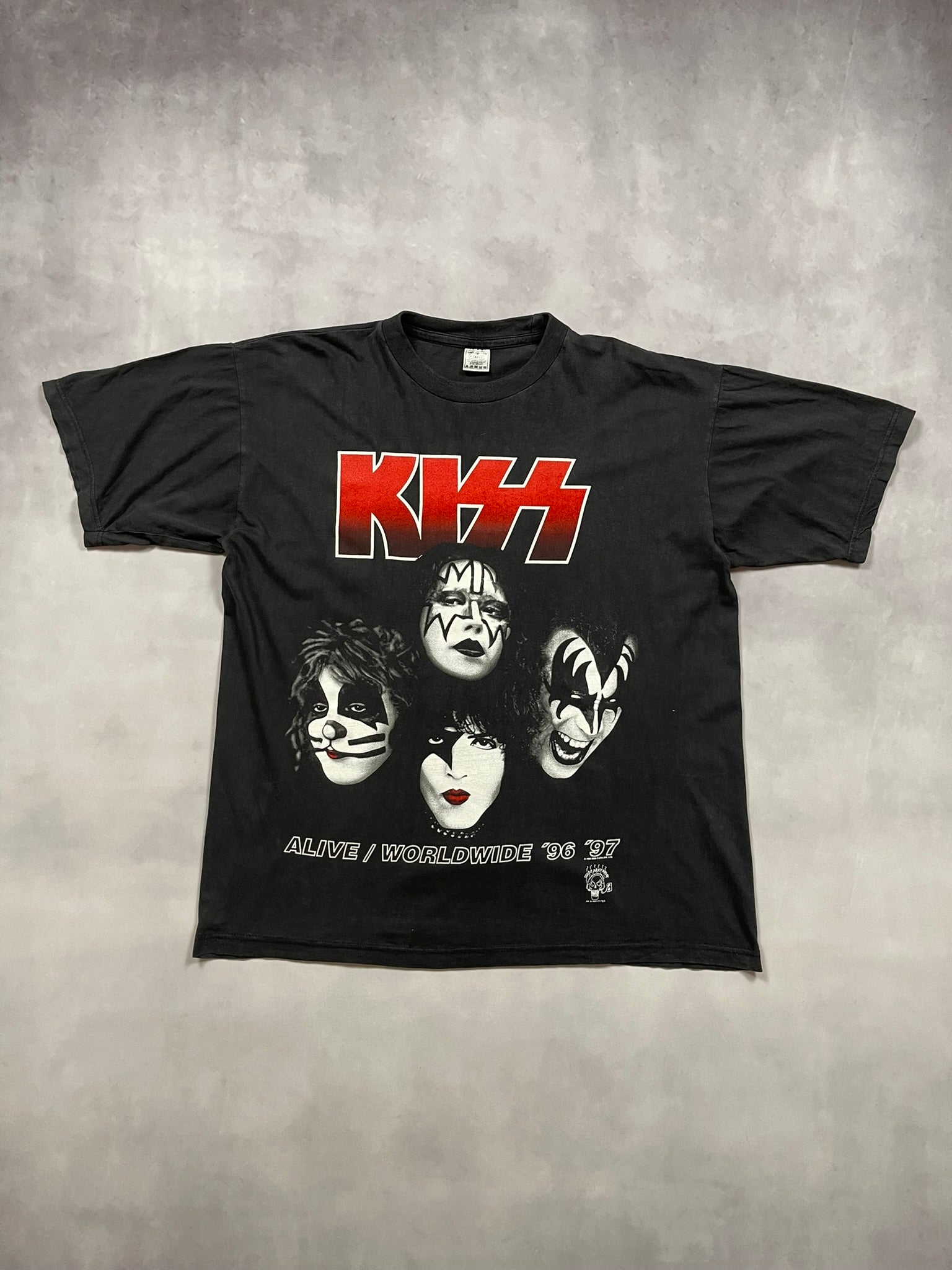 90s KISS Alive/Worldwide Tour T-Shirt - XL