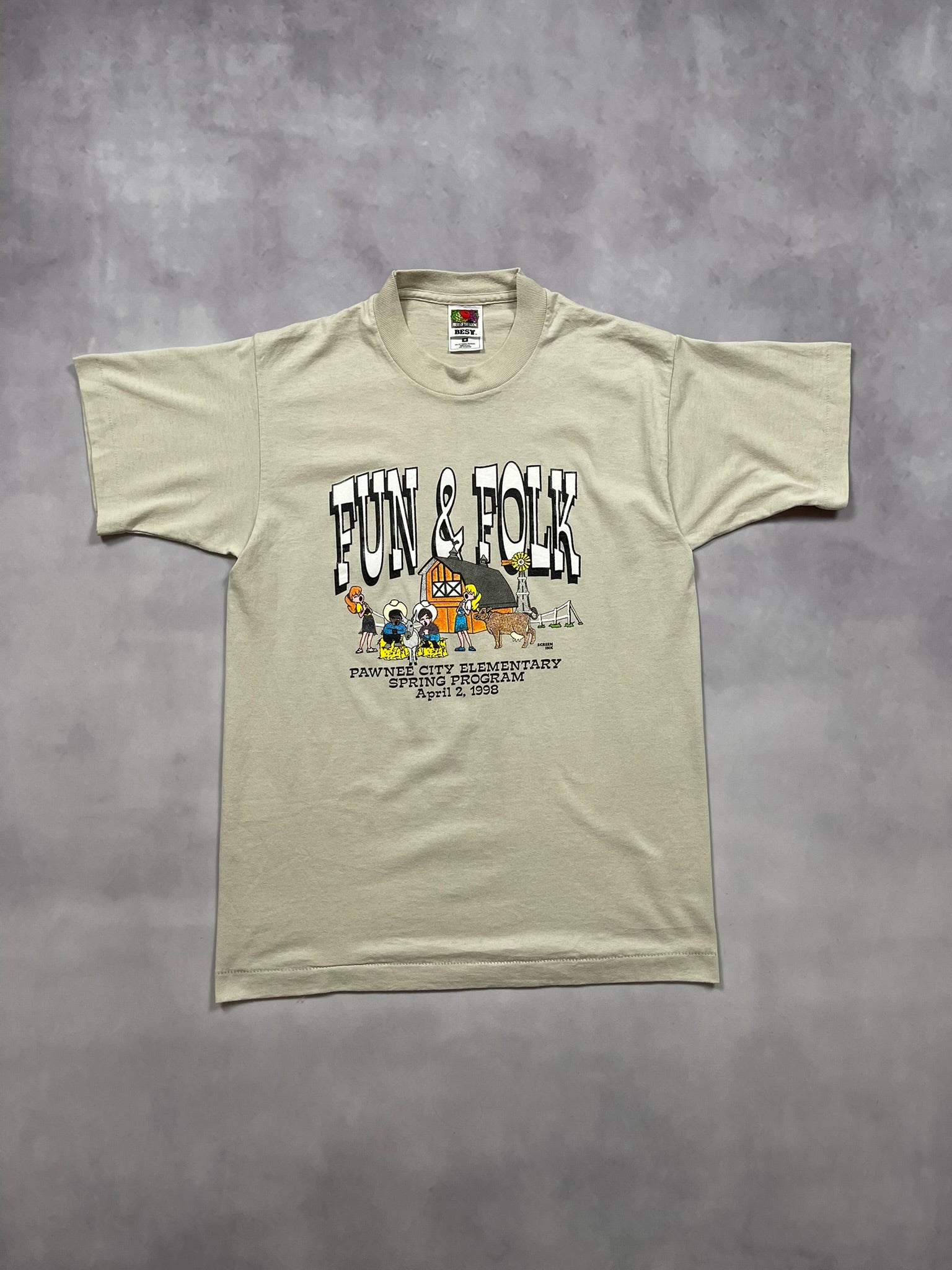 1998 Pawnee City Elementary Fun & Folk Single Stitch T-Shirt - M