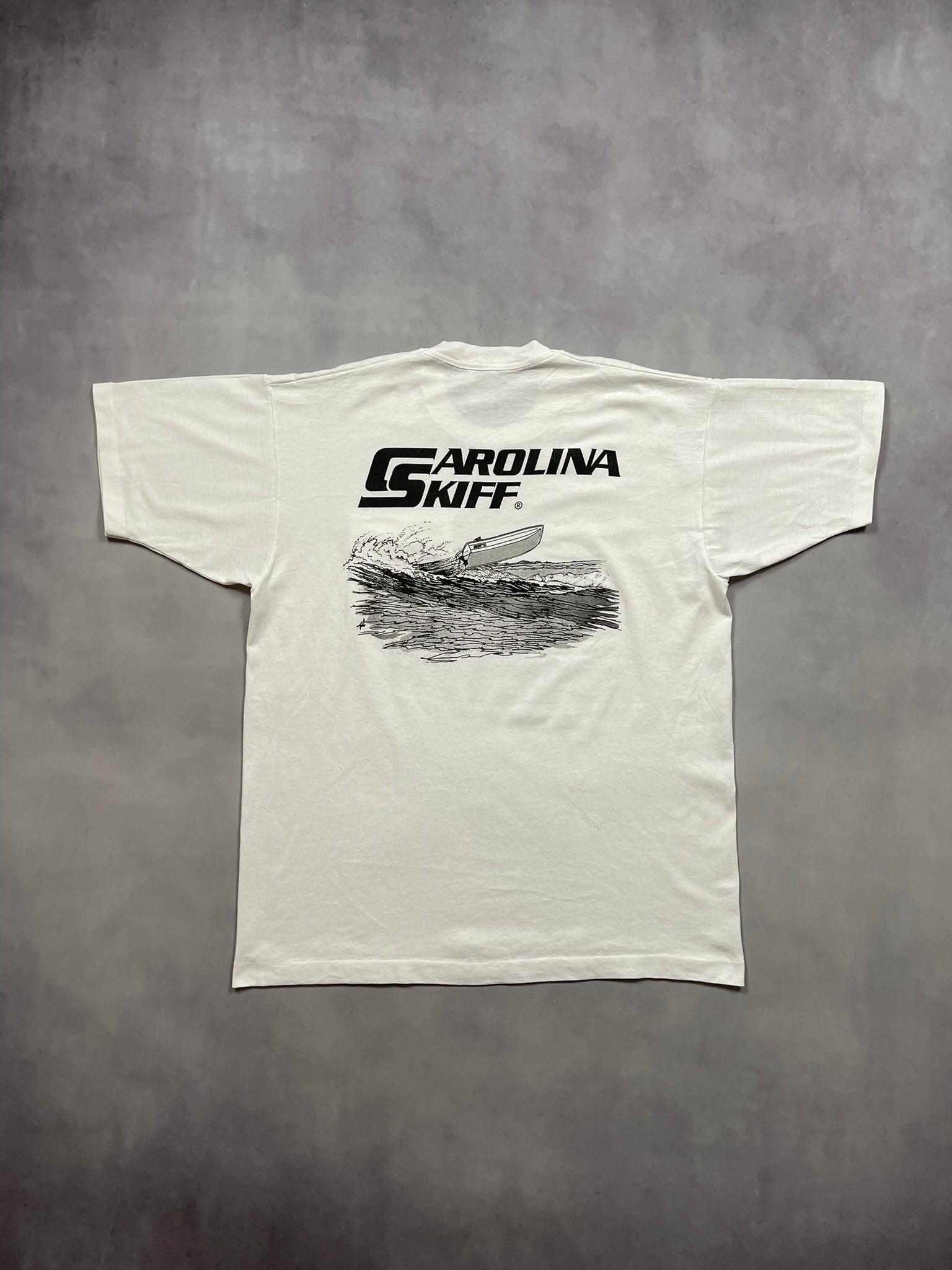 90s Carolina Skiff Boating Single Stitch T-Shirt - XL