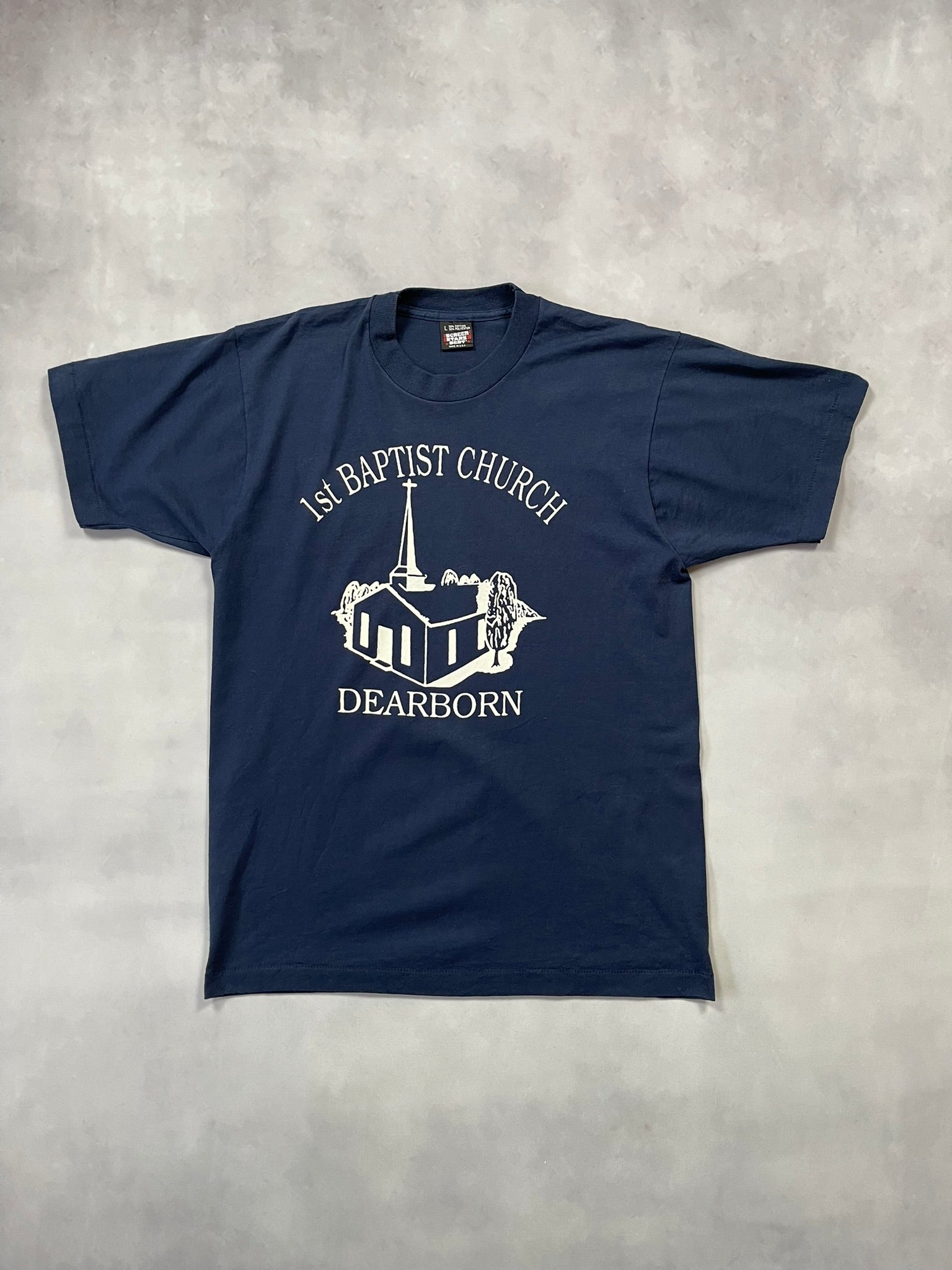 90s Dearborn 1st Baptist Church Single Stitch T-Shirt - L