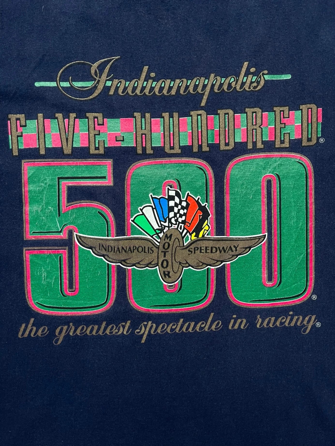 90s Indianapolis 500 Single Stitch T-shirt - XL