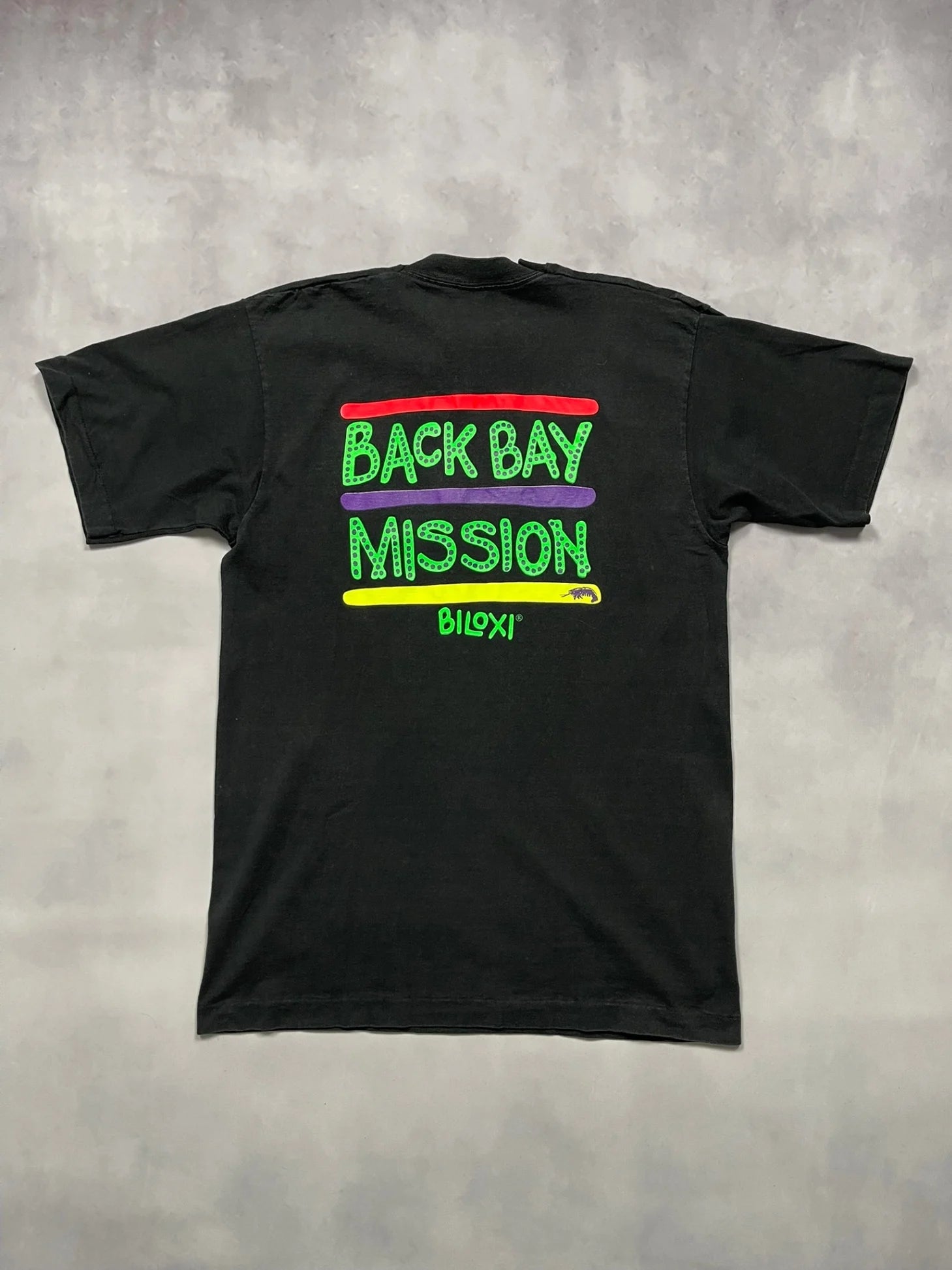 90s Peace Back Bay Mission Single Stitch T-Shirt - L