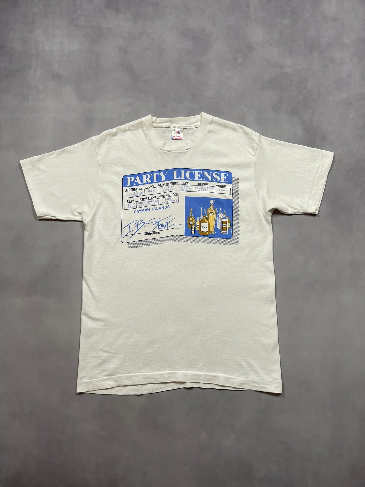 90s Party License Single Stitch T-Shirt - M