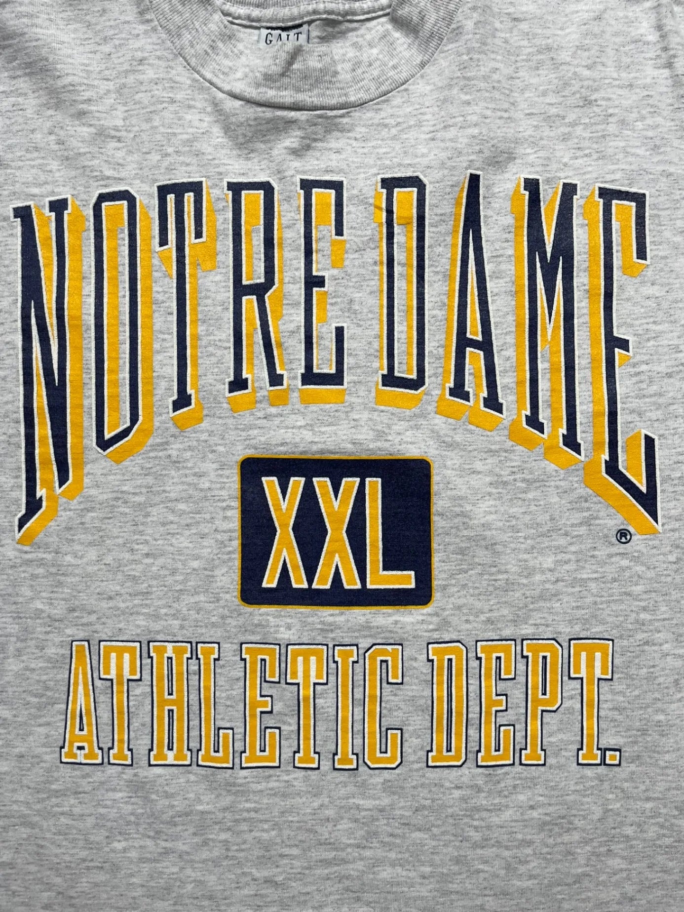 90s Notre Dame Athletic Department Single Stitch T-shirt - L