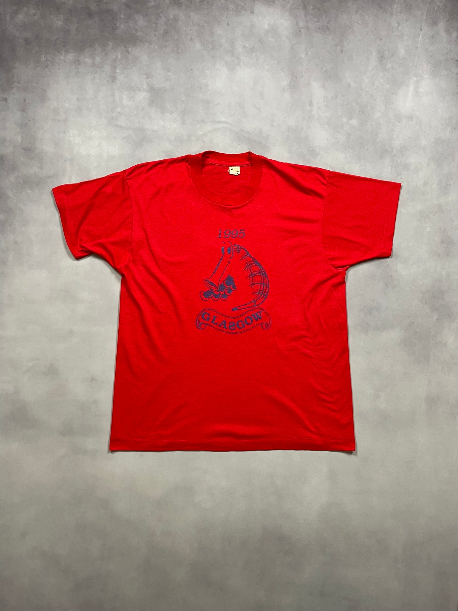 90s Glasgow Bagpipe Single Stitch T-Shirt - XL