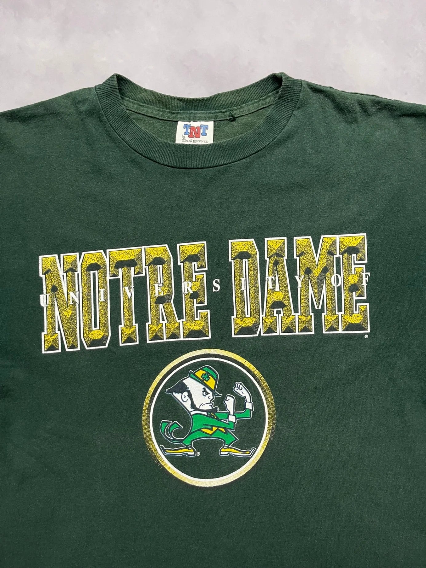 90s Notre Dame Mascot T-Shirt - L