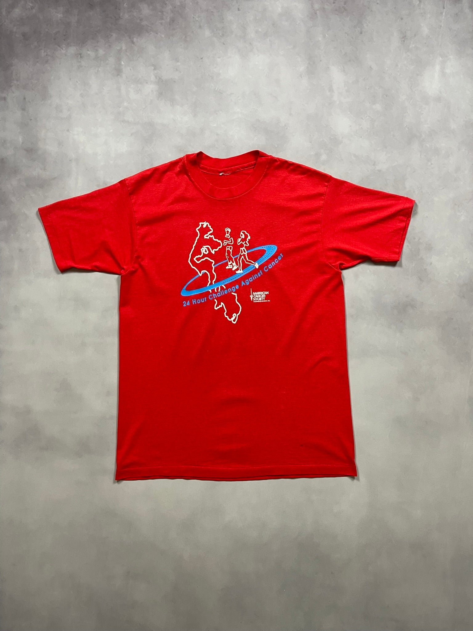 90s 24 Hour Challenge Against Cancer Single Stitch T-Shirt - L