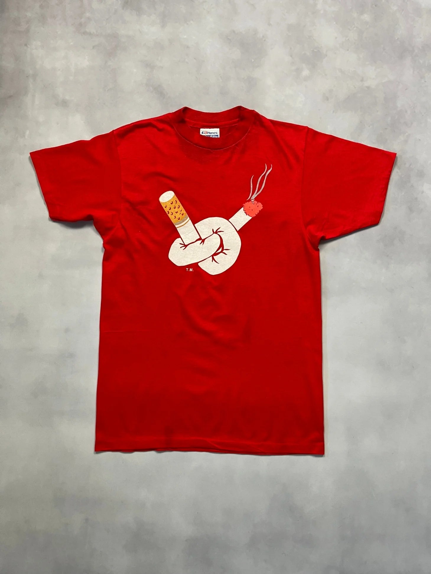 90s Anti-Smoke Single Stitch T-Shirt - M