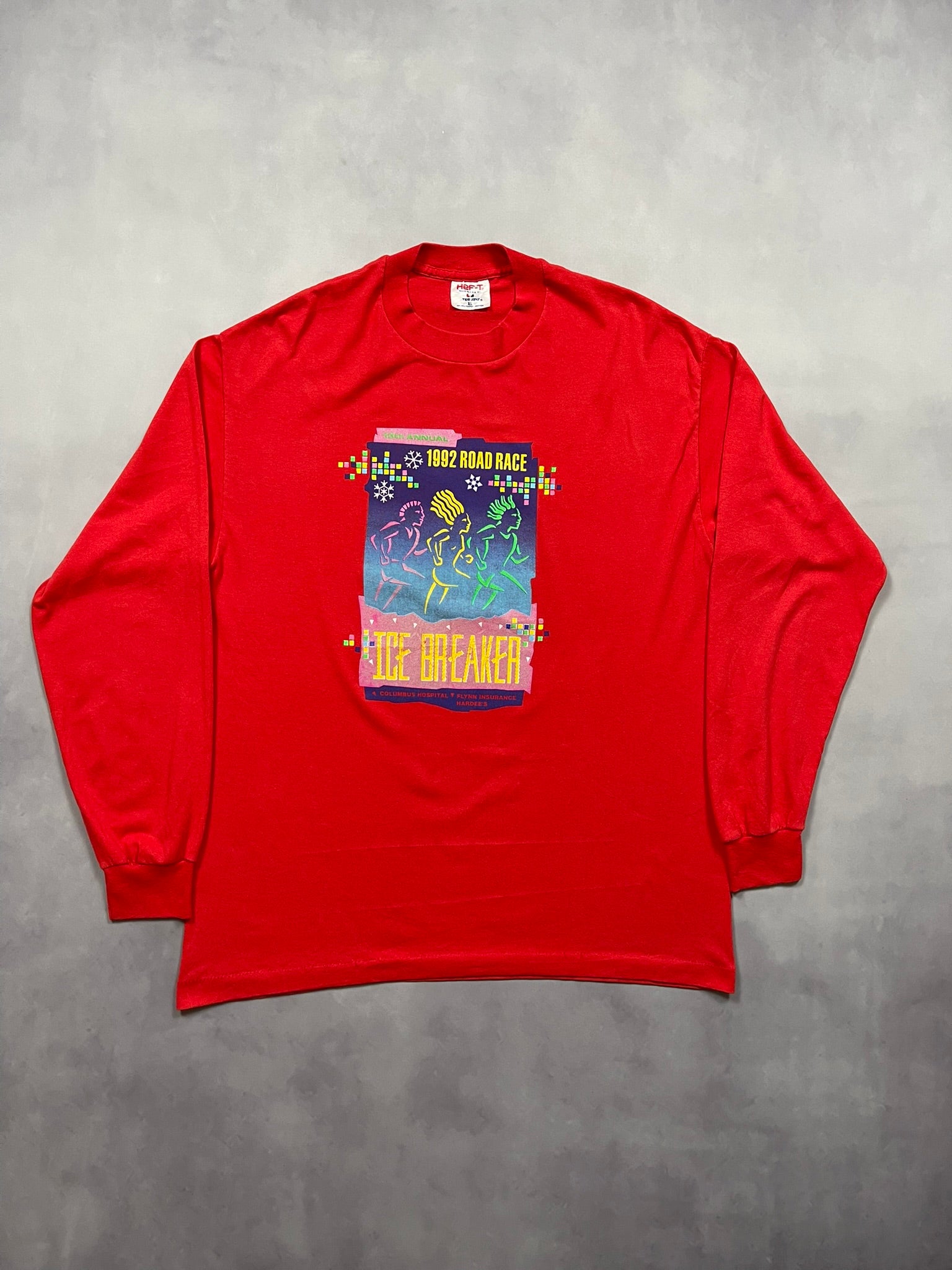 1992 Ice Breaker Road Race Longsleeve Single Stitch T-Shirt - M