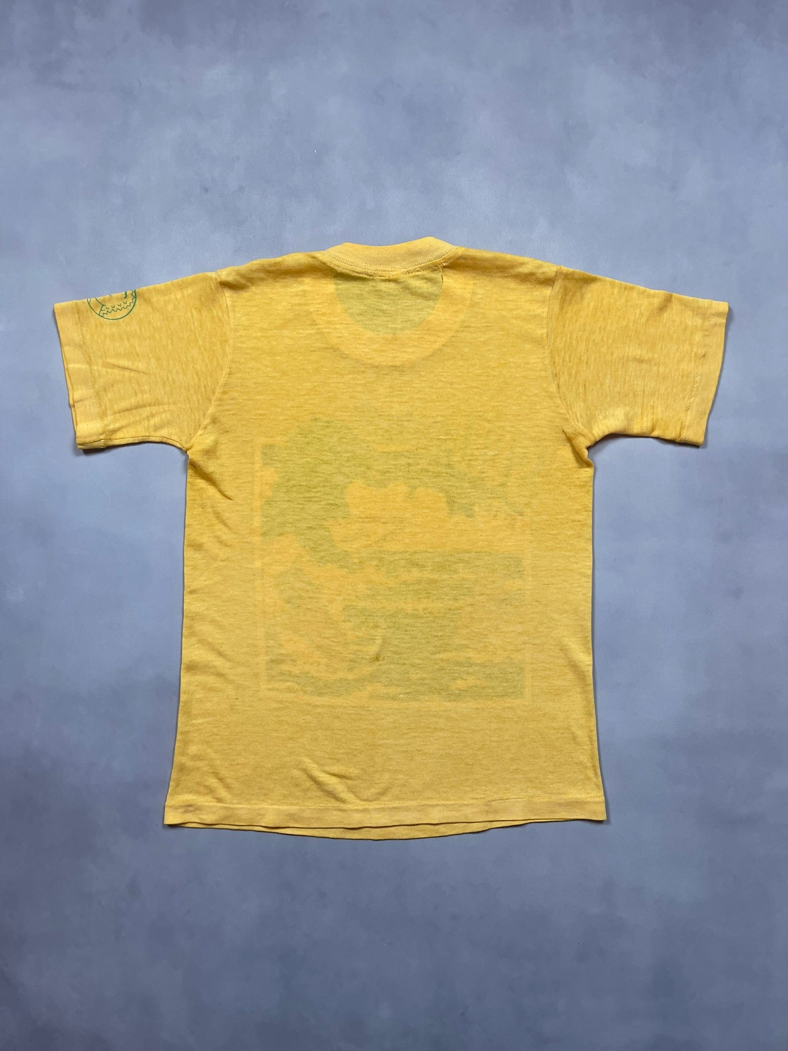 80s Surf Monster Attacks Coast Line Single Stitch T-Shirt - XS