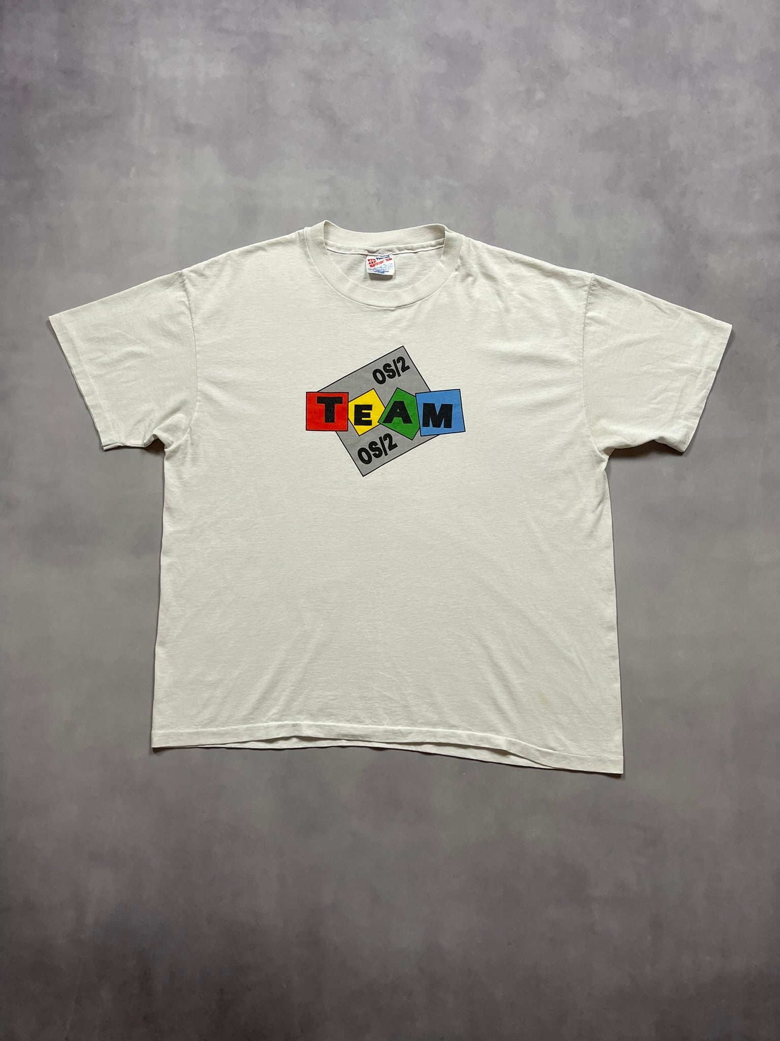 90s IBM OS/2 Team promo Single Stitch T-Shirt - XL