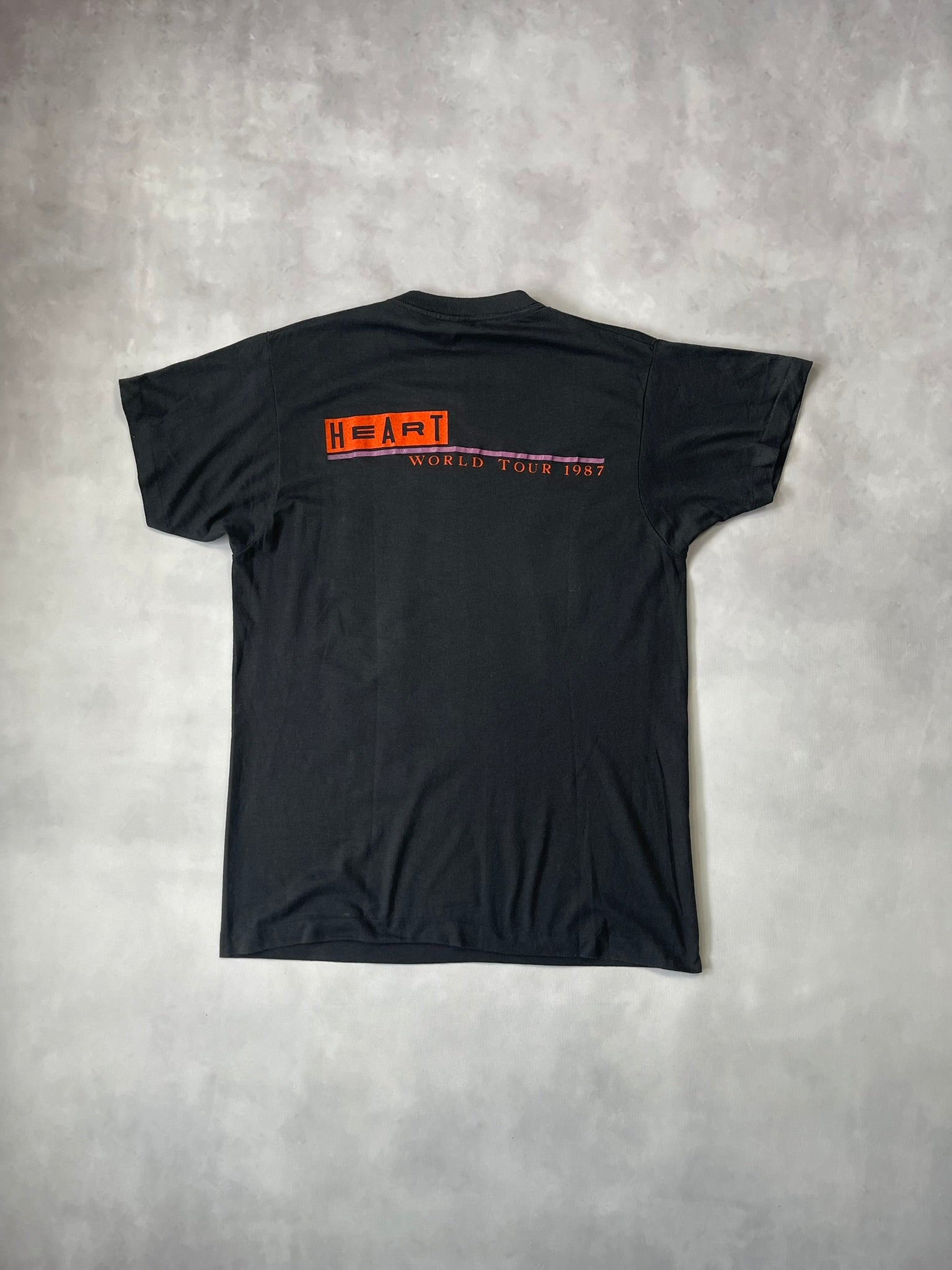 1987 Bad Animals Heart World Tour Single Stitch T-Shirt - L