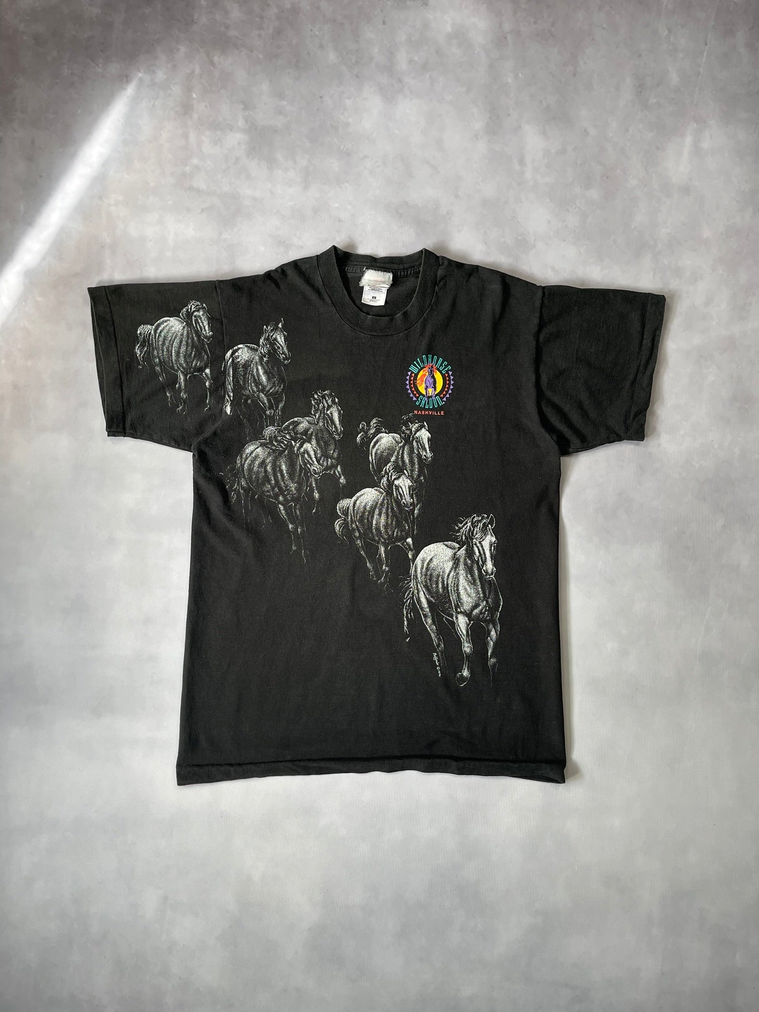1991 Wildhorse Saloon Nashville Wraparound Single Stitch T-Shirt - L