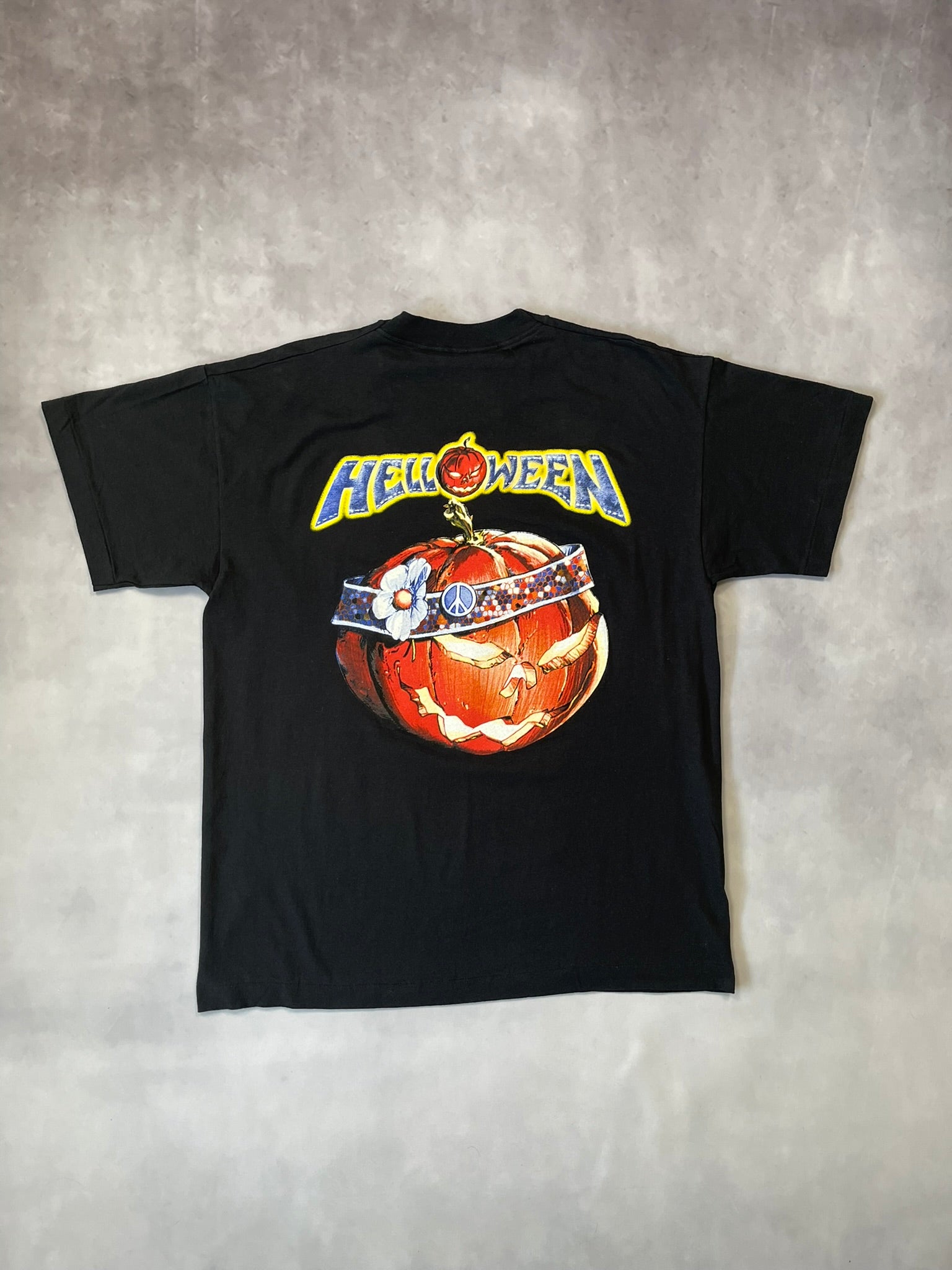 90s Helloween Band  Single Stitch T-Shirt - XL