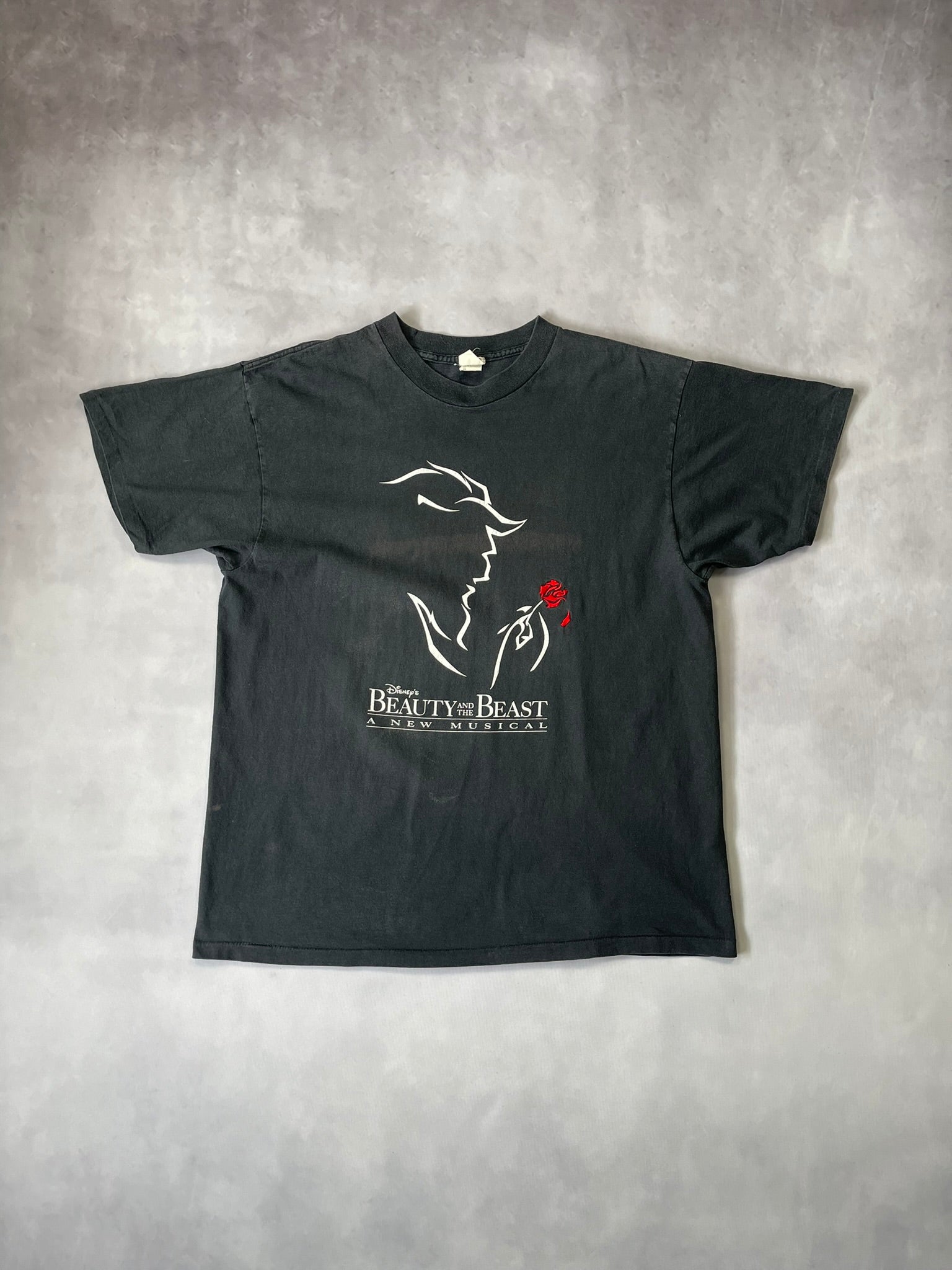 90s Disney's Beauty And The Beast Musical Single Stitch T-Shirt - XL