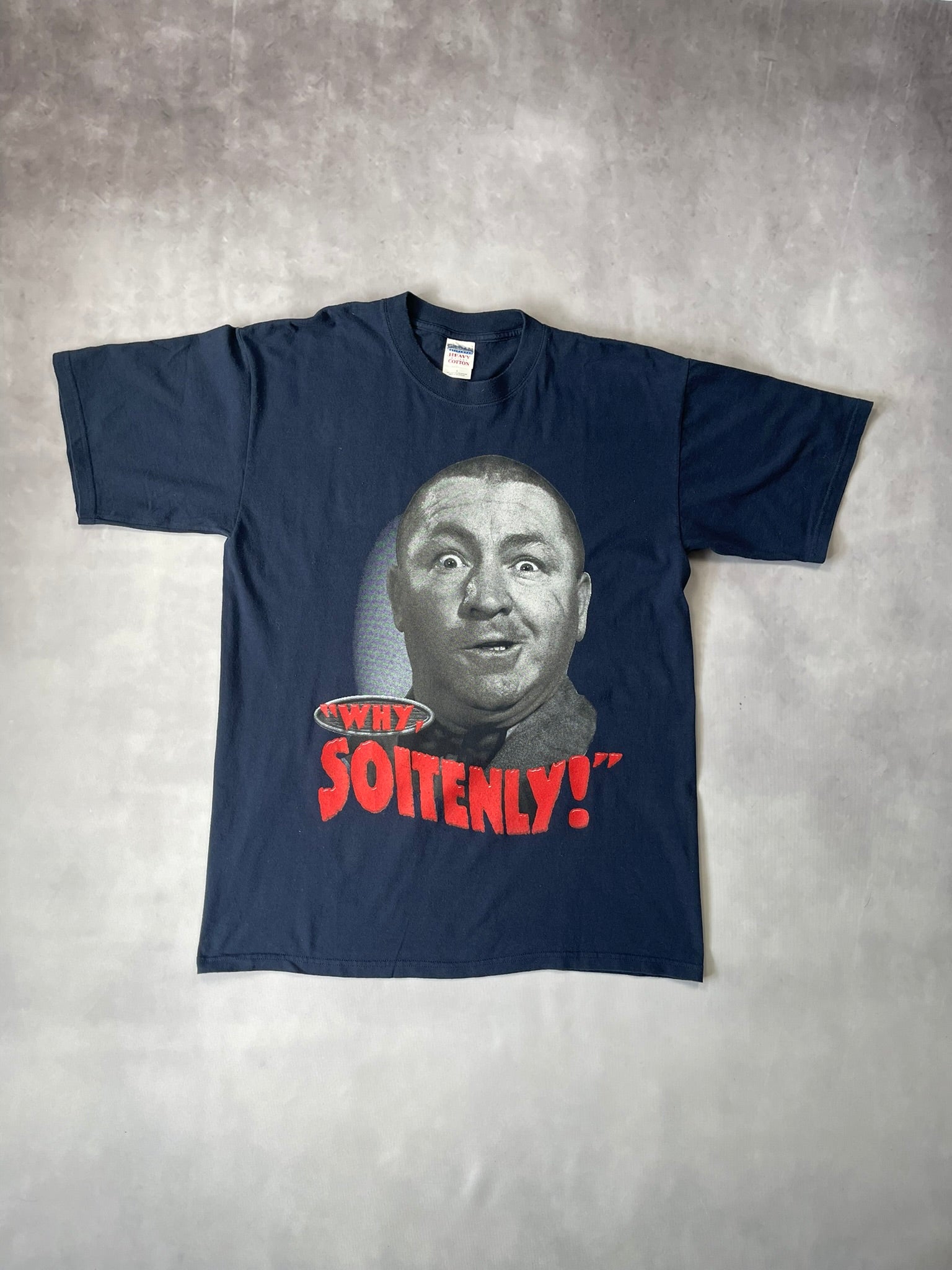 Early 00s Three Stooges "Why Soitenly!" T-Shirt - L