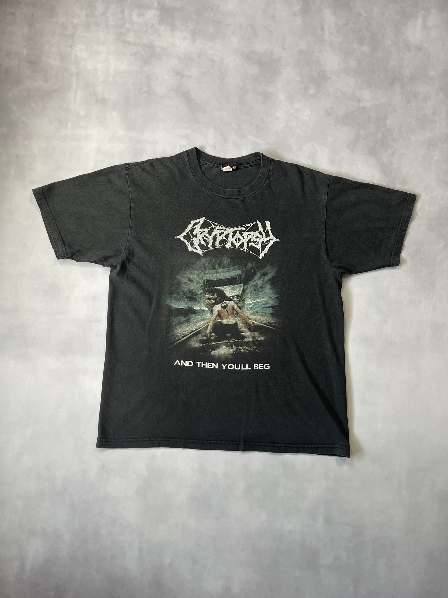 Late 90s/ Early 00s Cryptopsy "And Then You'll Beg" Tour T-Shirt - L