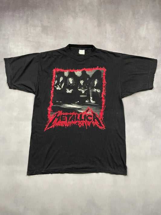 The Vintage Racks T-shirt XL / Black '90 Metallica European Tour T-shirt - XL